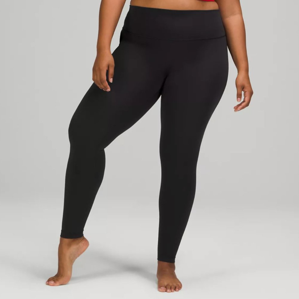 Black Lululemon Wunder Under High-Rise Tight 28" Full-On Luxtreme